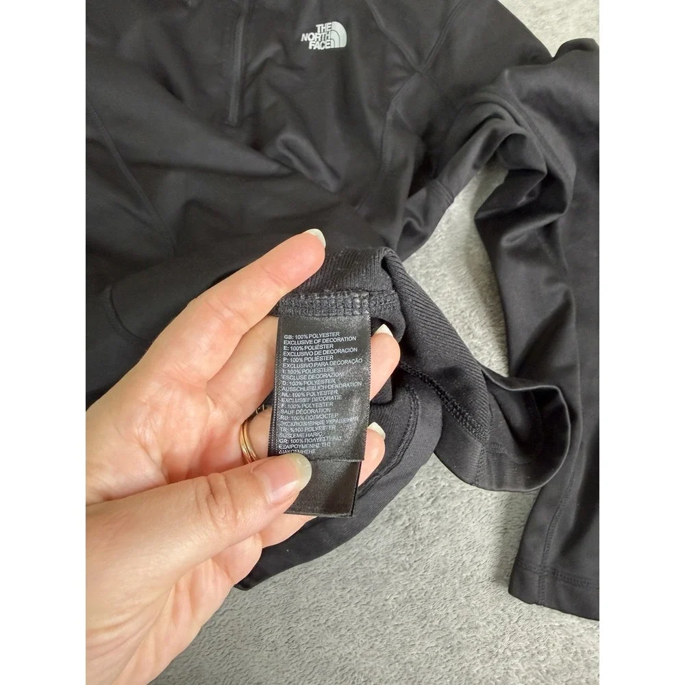 The North Face 1/4 Zip Pullover Jacket Men's Size Large Black Outdoor
